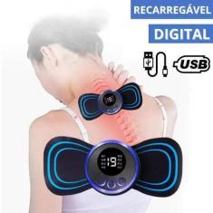 Imagem de Massageador Elétrico Portátil Recarregável Dor Costas Pernas Pescoço C