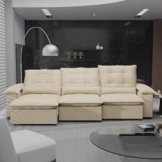 Imagem de Sofá Retrátil e Reclinável 290 Cm Porto Belo