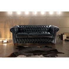 Imagem de Sofá Chesterfield Victório 2,30M Corano Preto / Decoração, Sala , Rece