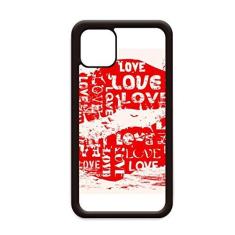 Imagem de Capa com a palavra Love Kiss Dia dos Namorados para iPhone 12 Pro Max para Apple Mini Mobile Case Shell