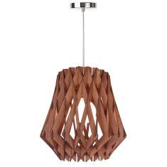 Imagem de Lustre Pendente Em Madeira Favo - Jequitiba