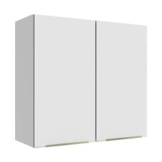 Imagem de Armário Aéreo 70 Cm 2 Portas Branco/branco Veludo Lux Madesa Branco