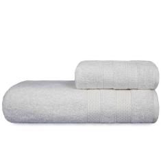 Imagem de Jogo De Toalhas Fio Penteado Extra Macia 2 Peças - Comfort - Branco
