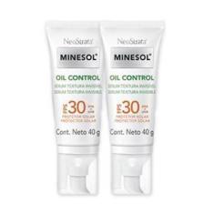 Imagem de Kit 2 Protetor Solar Neostrata Minesol Oil Control Sérum FPS 30 40g