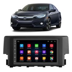 Imagem de Kit Multimidia Android Civic G10 17 18 19 20 21 7 Pol Wifi TV - E-Droi