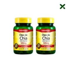 Imagem de Kit 02 Oleo de Chia 500mg 60 Capsulas Loja Maxinutri