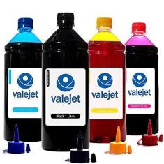 Imagem de Kit 4 Tintas Brother DCP-T520w CMYK 1 Litro Corante Valejet