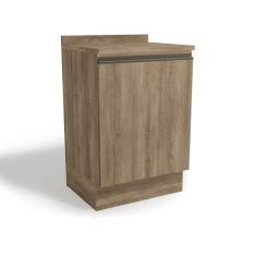 Imagem de Balcão de Cozinha Bruges com Tampo 1 PT Nogal 60 cm