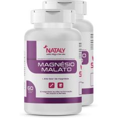 Imagem de Kit 2 Magnésio Malato Premium 60 Cápsulas De 500Mg Nataly