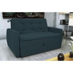Imagem de Sofá Cama Meg Suede Petroleo B257- Matrix