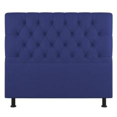 Imagem de Cabeceira Cama Box Casal Nice 140cm Suede Azul - Abmaza