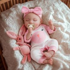 Imagem de Boneca Reborn Baby Doll JIZHI de 30 cm, corpo macio, realista com aces