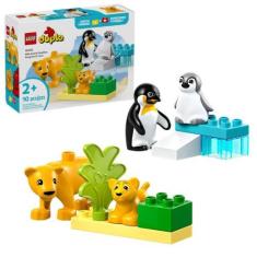 Imagem de Famílias de Animais Selvagens Pinguins e Leões Lego Duplo