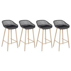 Imagem de Kit 4 banquetas altas bancada cozinha Clarice Cloe