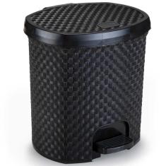 Imagem de Lixeira De Pedal Em Polipropileno 6 Litros  Rattan