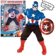 Imagem de Boneco Capitão América Gigante com Frases e Sons Mimo Toys