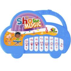 Imagem de Teclado Infantil Musical Piano Bebê Show Music Diversão Rosa e Azul