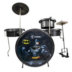 Imagem de Bateria Infantil Batman Preto Fosco Luen Warner Heroes