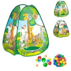 Imagem de Toca Barraca Infantil Pop Up Zoo Com 40 Bolinhas