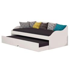 Imagem de Sofá Cama Lais com Cama Auxiliar 3 Lugares Branco