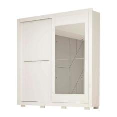 Imagem de Guarda Roupa Solteiro Com Espelho 2 Portas Deslizantes 3 Gavetas 100%
