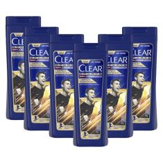Imagem de Kit 6 Shampoos Clear Men Anticaspa Limpeza Profunda 200ml