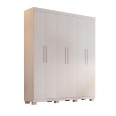 Imagem de Guarda Roupa Ibiza 6 Portas 4 Gavetas Em Mdp Benetil Móveis Branco