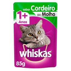 Imagem de Ração Úmida Whiskas Sachê Cordeiro ao Molho para Gatos Adultos - 85 g