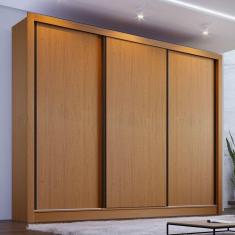 Imagem de Guarda Roupa Casal 3 Portas 6 Gavetas Nápoli Espresso Móveis Carvalho