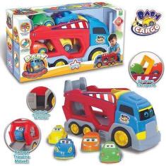 Imagem de Caminhão Com Carrinhos Divertidos E Coloridos Faz De Conta - Big Star