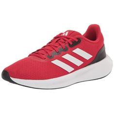 Imagem de adidas Tênis masculino Run Falcon 3.0, Better Scarlet/Branco/Preto, 45