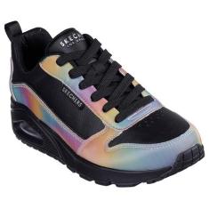 Imagem de Skechers Tênis feminino opalescente, Preto/preto, 36