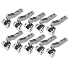 Imagem de Kit 10 Dobradiça 35Mm Movéis Ms85 Modulo A 45º Calço Fgv