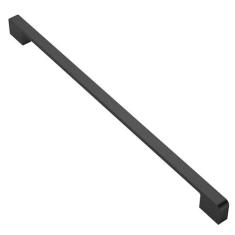 Imagem de Alzassbg Pacote com 6 puxadores de armário pretos foscos, puxadores retangulares para armários AL3055MB