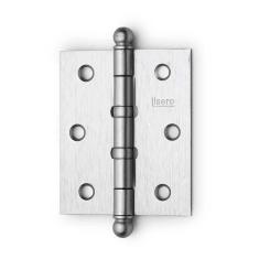 Imagem de Dobradiça De Ferro P/ Porta 3 1/2x2&quot; Cromada C/ 2 anel Isero