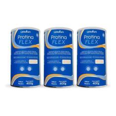 Imagem de Kit 3 Protina Flex Peptídios Colágeno Whey Protein Linhahum