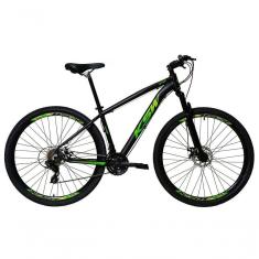 Imagem de Bicicleta Aro 29 Ksw Xlt Alumínio 27v Freio Disco Mecânico Garfo Suspensão - Preto/verde Tam.15