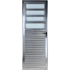 Imagem de Porta basculante 2,10x80 lado ESQUERDO no alumínio brilhante