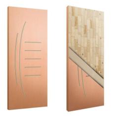 Imagem de Porta Sólida Friso 12 HDF Pinus - JB Paes