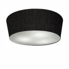 Imagem de Plafon Cone Md-3004 Cúpula em Tecido 15/50x40cm Preto - Bivolt