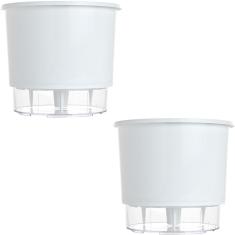Imagem de 2 Vaso Raiz Autoirrigavel 16x14  Área Interna Externa
