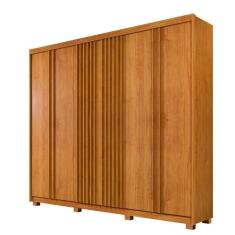Imagem de Guarda Roupa Mdp 6 Portas 6 Gavetas 9 Prateleiras Cinamomo
