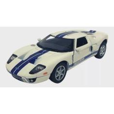 Imagem de Carrinho Miniatura Ferro Ford Gt 2006 Escala 1/36 (Branco) - Kinsmart