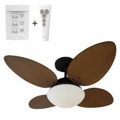 Imagem de Ventilador De Teto Aliseu Vime Mogno Plus Com Controle Remoto E Contro