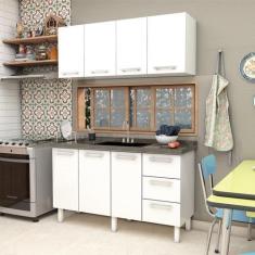 Imagem de Armário Aéreo de Cozinha em Aço 140cm 3 Portas Vênus Cozimax