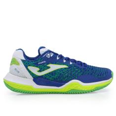 Imagem de Tênis Joma Point - All Court - Azul Limão e Branco
