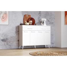 Imagem de Armário / Balcão de Cozinha  LE 4 Portas + 2 Gavetas Cor Branco - SM