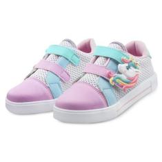 Imagem de Tênis Infantil Gatatuya Menina Magic Unicórnio,  20/21, Multicolorido