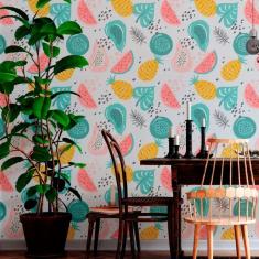 Imagem de Papel De Parede Adesivo Frutas N012051 Rolo 0,58X3M