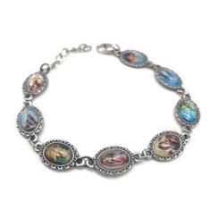 Imagem de Pulseira Proteção Santos Católicos Niquel
